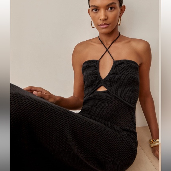 NWT Reformation Vanete Open Knit Dress size Large - Picture 2 of 6